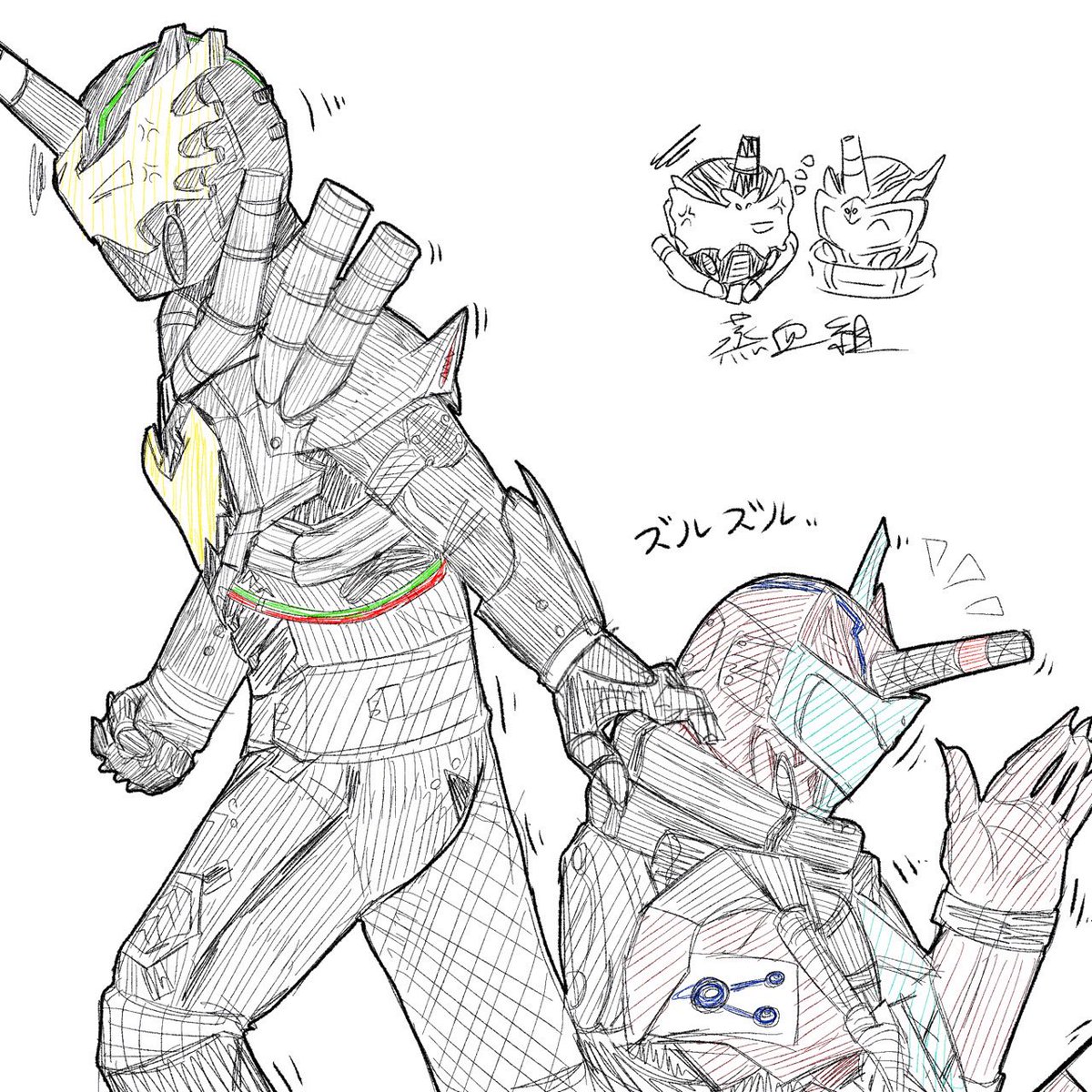 ファウスト研究員
(またスターク様がローグ様に引きづられている…)