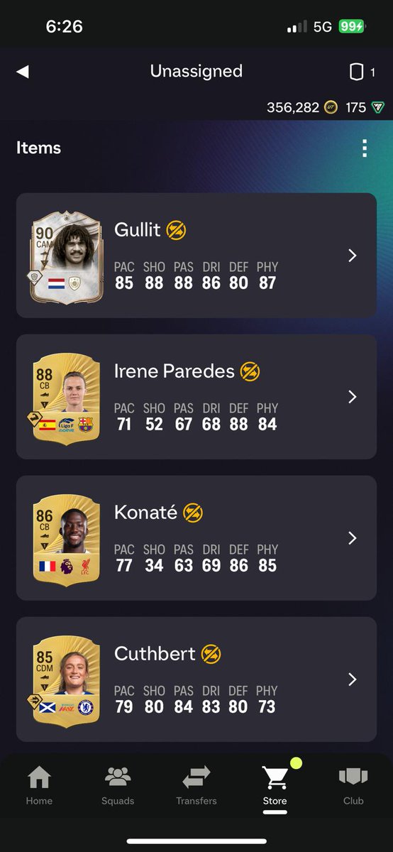 grandKopite's tweet photo. @News_FC26 sorry in advance...

And Fermin Tradeable from his last promo

PS: I dont even start Gullit, no PSs to make him super meta, sadly... https://t.co/Wd519ZZeEJ