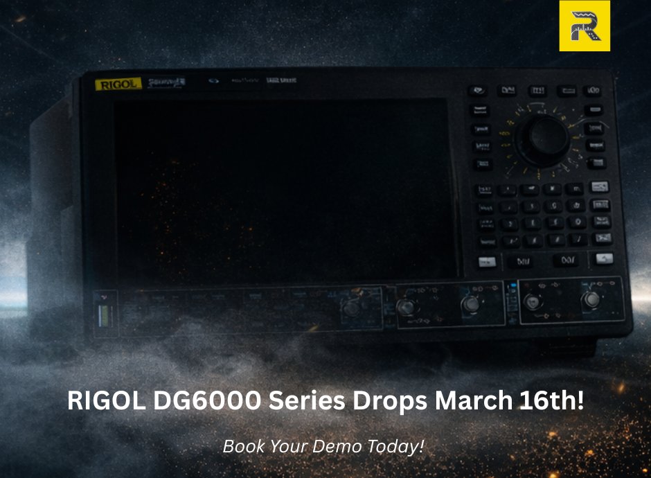 RigolIndia's tweet photo. A new flagship Arbitrary Waveform Generator is about to arrive.
Stay tuned for the official reveal!

#RIGOL #SignalGenerator #TestAndMeasurement #ElectronicsEngineering #RND #india RIGOL TECHNOLOGIES https://t.co/H4YBZhFBOC