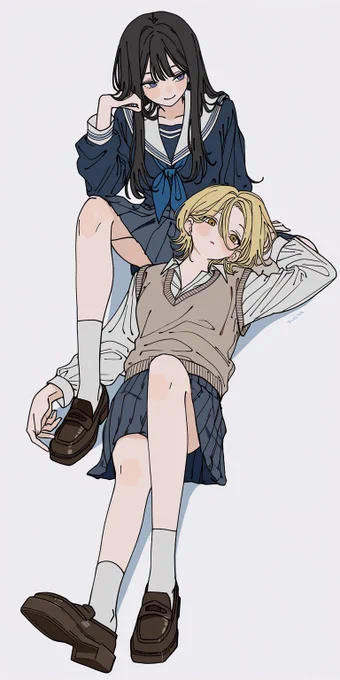 片足膝枕