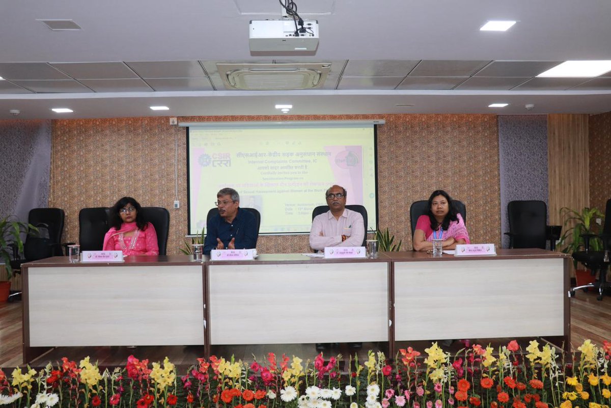 CSIRCRRI's tweet image. On #InternationalWomensDay, @CSIRCRRI organised a sensitisation session on the Prevention of Sexual Harassment (#POSH) at Workplace Act, 2013, delivered by Sh. Soumya Bhaumik, Advocate, Supreme Court.