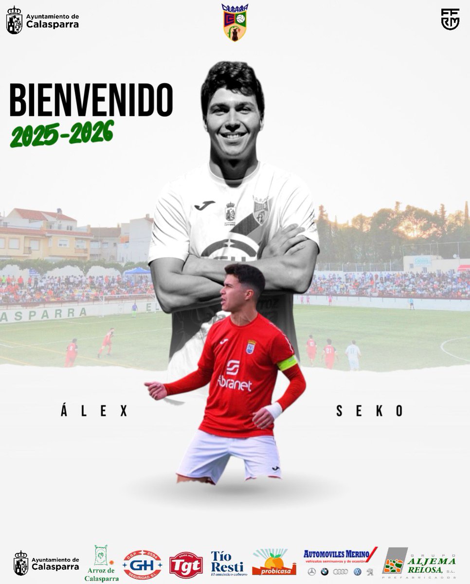 ciudad_calas's tweet photo. ⚪🟢 FICHAJE 💣💥🤝🟢⚪

Refuerzo para el ataque 💪🏻⚽️
Jugador joven con experiencia en Preferente y playoff 🏆, con calidad, llegada y último pase 🪄.

Llega desde el Abarán, donde era capitán, y ya entrena con el equipo.

¡Bienvenido Seko! ⚪🟢🔥
@terceramurcia
@Nacional10x https://t.co/bZqG8pnFQv