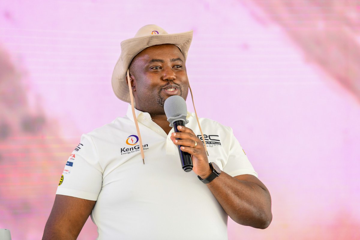 KenGenKenya's tweet photo. Principal Secretary, @AlexKWachira, came and brought all the energy to the #KenGenGeothermalStage at the #WRC2026. For all he and his team do at the KAWI Hq, @KenGenKenya today serves you over 90% of green energy, powering Kenya's new-age growth. #KenGenWRC #GreenEnergyKE ^EM https://t.co/4xoQumVVlM