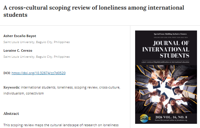 Journal of International Students tweet media