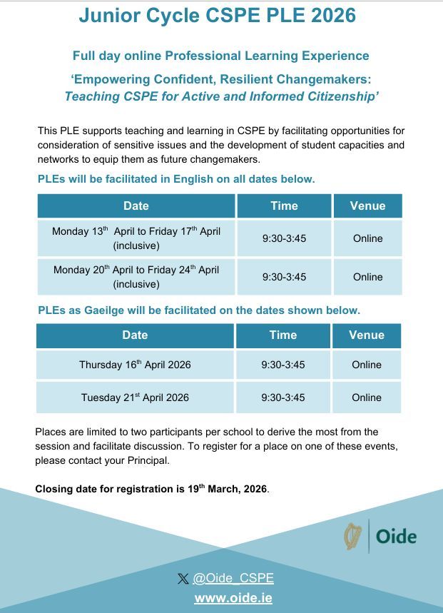 Oide Geography Post-primary tweet media