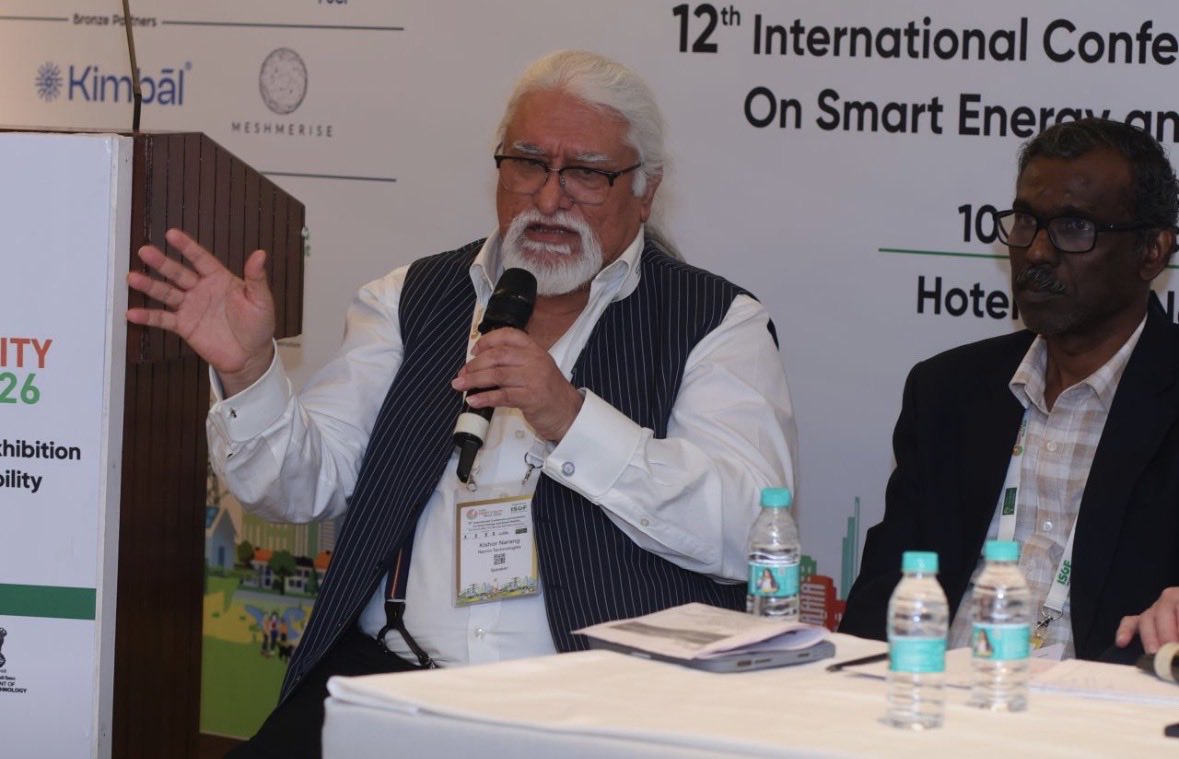 narnix's tweet photo. India Smart Utility Week (ISUW) 2026… Four Days of interactive deliberations on diverse topics… happy to be invited to share my perspective on topics from Standards &amp; Regulations in EV &amp; DER , AI &amp; Cybersecurity in Smart Grid, Smart Inverters, to AI &amp; Cyber Security Interplay https://t.co/LRn1LJrzzN