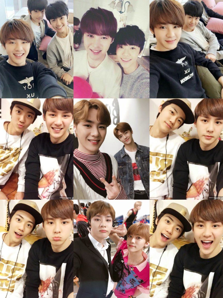 Jaemin waktu trainee deketnya sama para hyung, Hansol, Jaehyun, Doyoung, Kun, sampai dapet nickname koala karena suka nemplok katanya. itu asal usul kenapa dia bisa cium Jaehyun sampai umur 24. Doyoung pernah mention Jaemin masih kayak dulu suka cium peluk juga. he was so adek🥺
