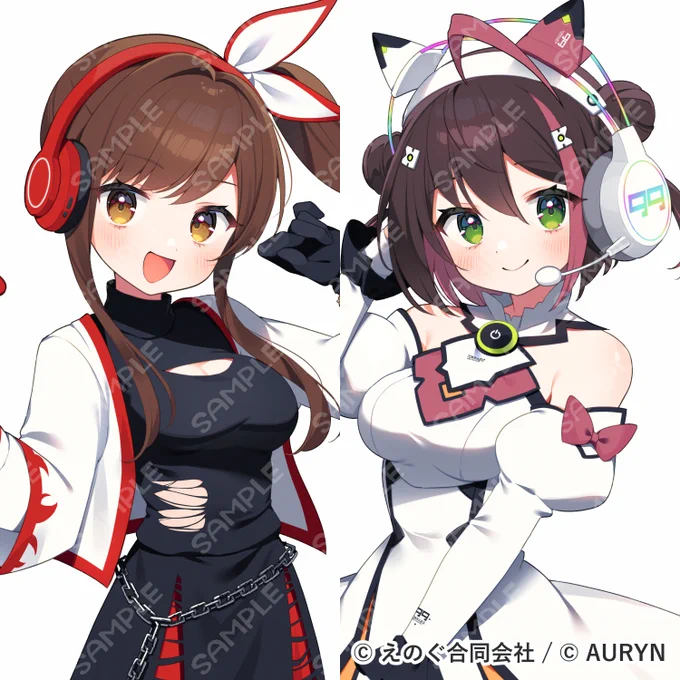 白藤環様、九十九トッカ様のグッズイラストを描かせていただきました ツクモネットショップ様よりマウスパッドとアクリルスタンドが購入特典として配布されます どうぞよろしくお願いいたします!