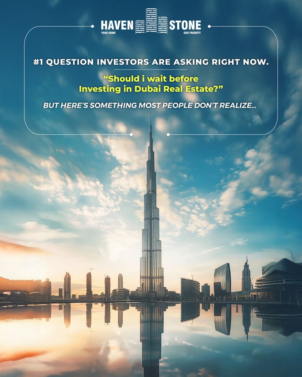 HavenstonePLLC's tweet photo. Should you pause your Dubai real estate investment plans right now?
It’s a fair question many investors are asking.
But history shows that Dubai’s property market has consistently remained resilient due to strong demand, global investor confidence, and pro-business policies. https://t.co/tqDOc9yqRd