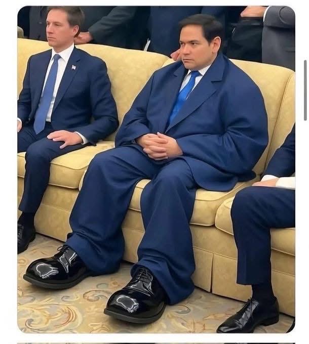 memeiological's tweet photo. Unlimited Shoesiosis in ascendant, part II
(Rubio shoe meme) https://t.co/iqWT6iId1A