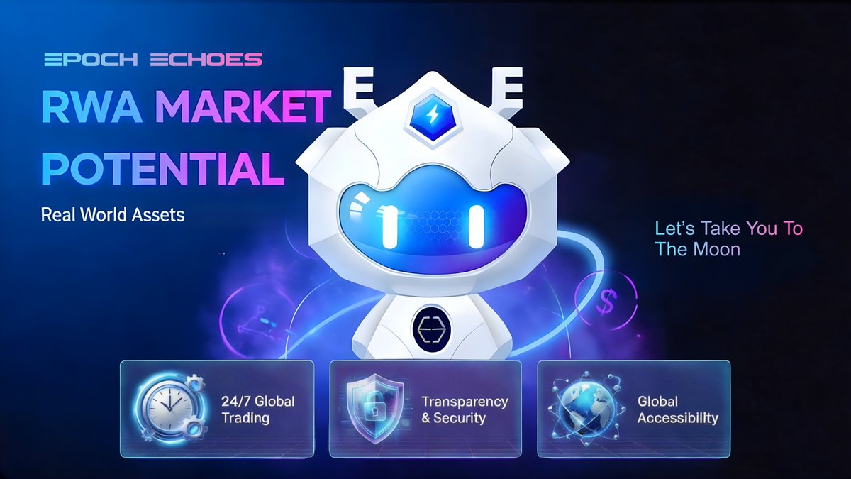 epoch_echoes's tweet photo. RWA Market Potential
The tokenized asset industry could reach trillions of dollars by 2030.
Imagine: Art - Luxury watches - Treasuries - Real estate
All trading 24/7 on blockchain networks.
RWA is not just crypto.
It's the digital transformation of global finance.
#EPEC #epochechoes #Tokenization #RWA #realworldasset