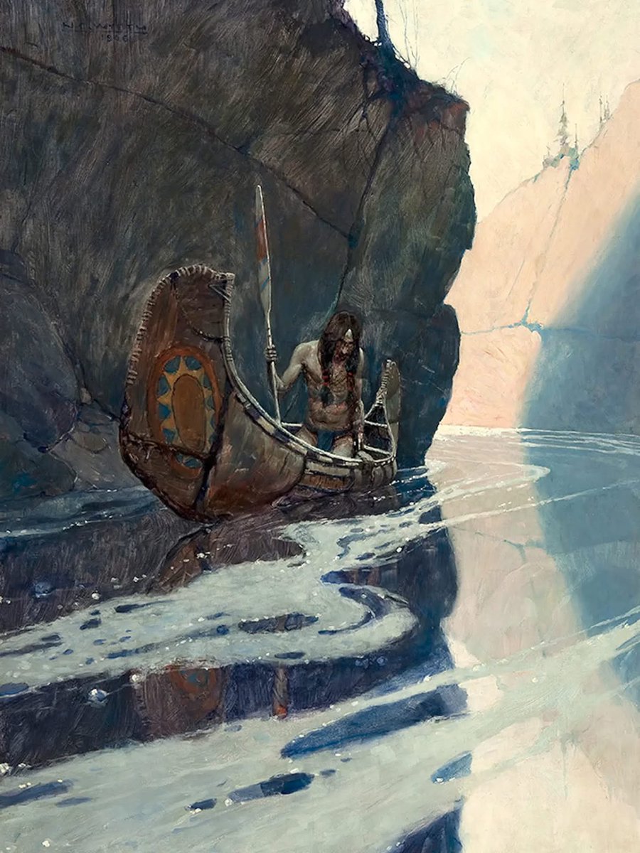 In the Crystal Depths, circa 1906 by N. C. Wyeth (1882–1945)