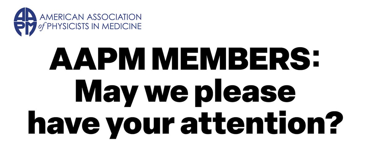 American Association of Physicists in Medicine tweet media