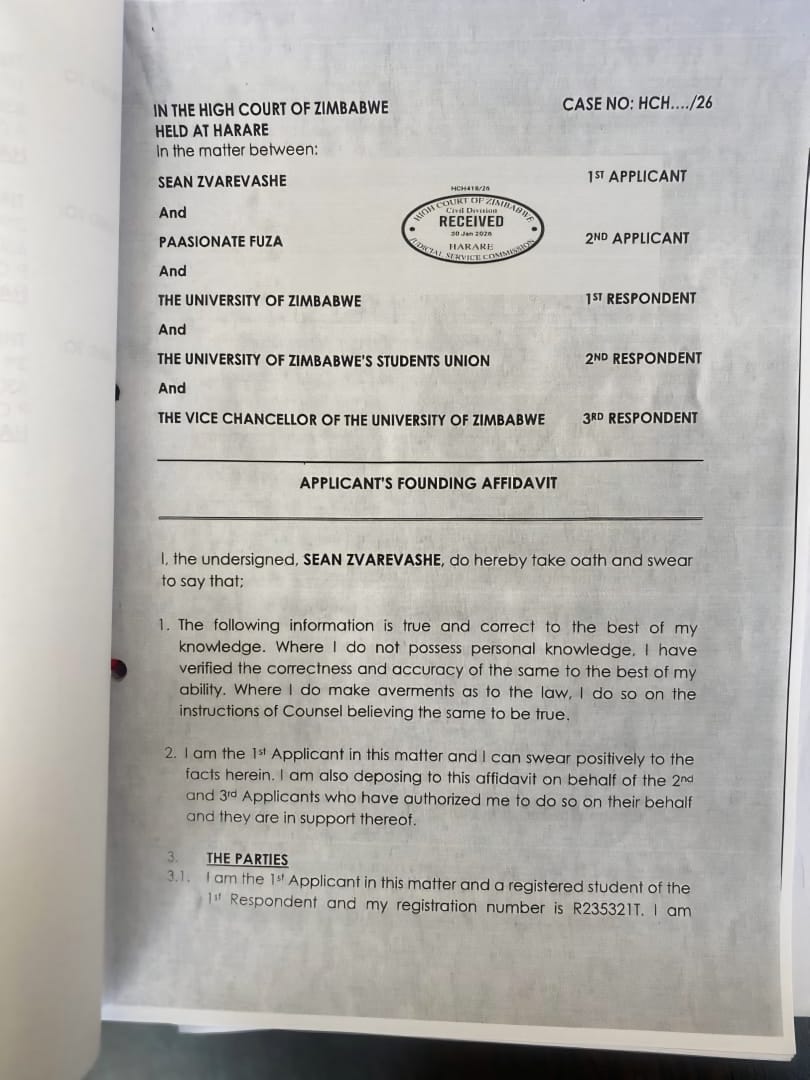 Our ZINASU comrades have challenged the UZ administration for not granting students their right to choose their leaders. This ZANU PF DNA of consolidating power should be resisted now and forever. 
#NoToPowerConsodilatiom
#NoTo2030
<a href="/ZinasuMashProv/">ZINASU MASHONALAND PROVINCE</a> <a href="/Zinasuzim/">ZINASU🇿🇼</a> <a href="/NYASHA_CHAKONA/">Chakona_Nyasha</a>