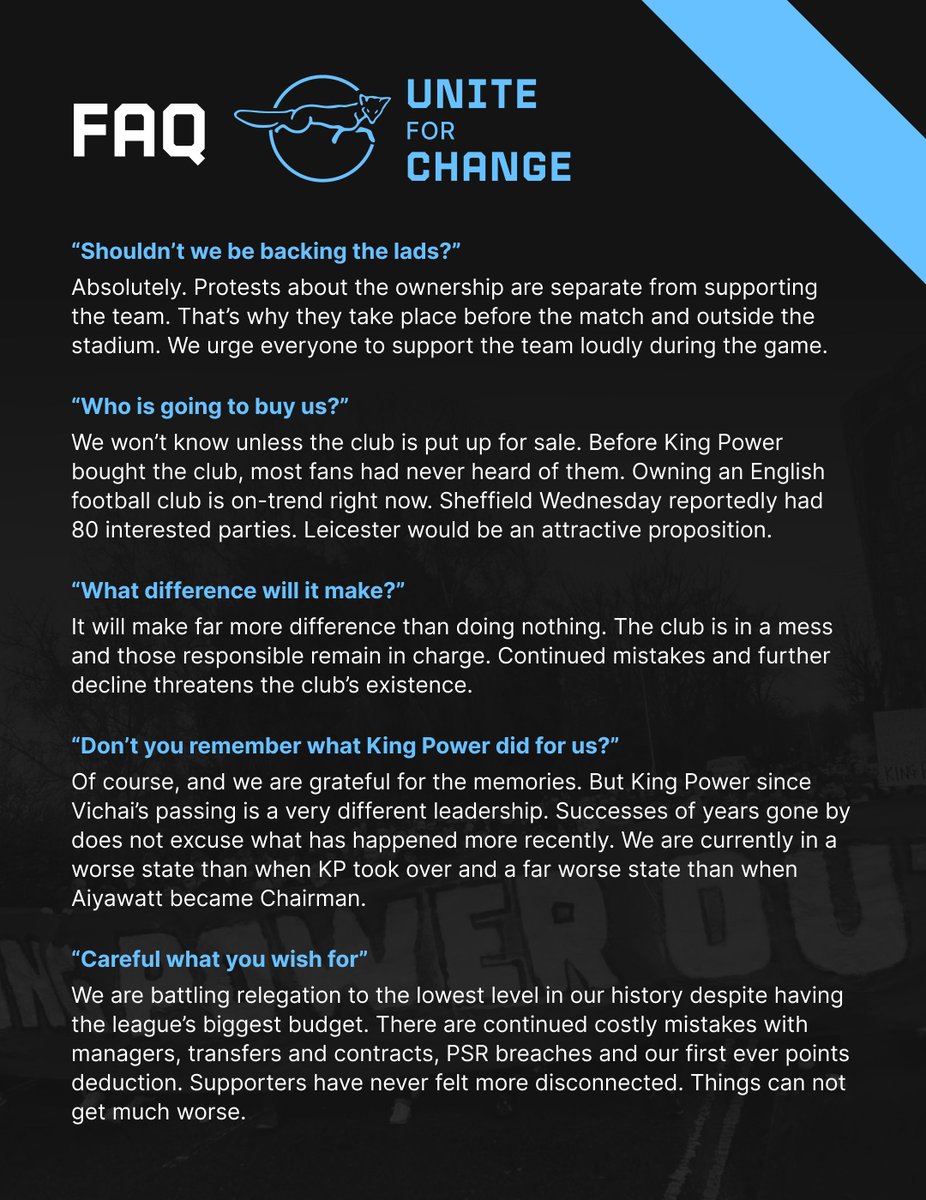 Unite for Change - LCFC tweet media