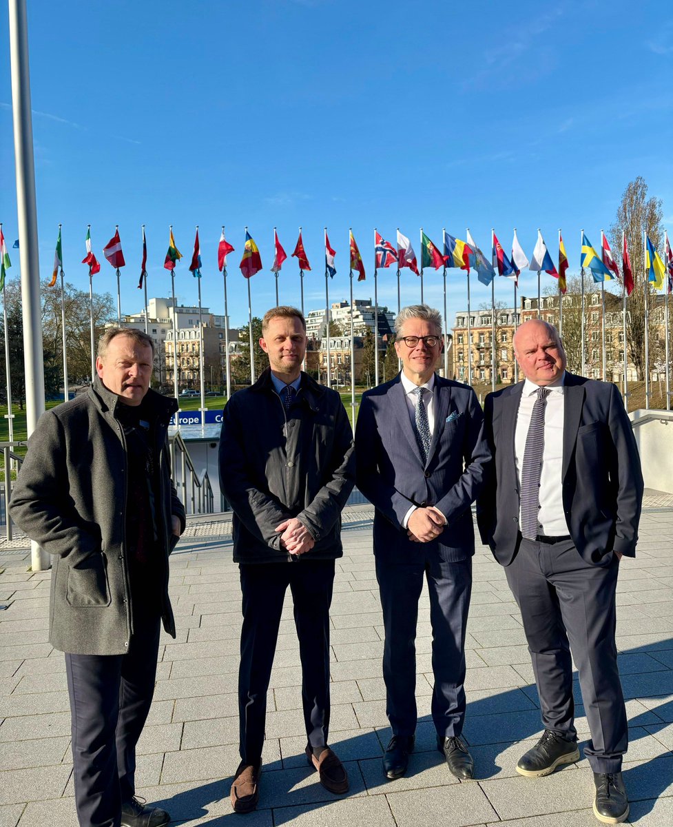 SwitzerlandOSCE's tweet photo. As @OSCE Chair in 2026,🇨🇭 participated in today’s OSCE–Council of Europe (@coe) Coordination Group in Strasbourg. Promoting inclusive multilateralism & stronger cooperation between organisations is a key priority of our Chairpersonship. Today’s discussions – including on the protection of the rights of national minorities – show the concrete value of this partnership. #OSCE26CH