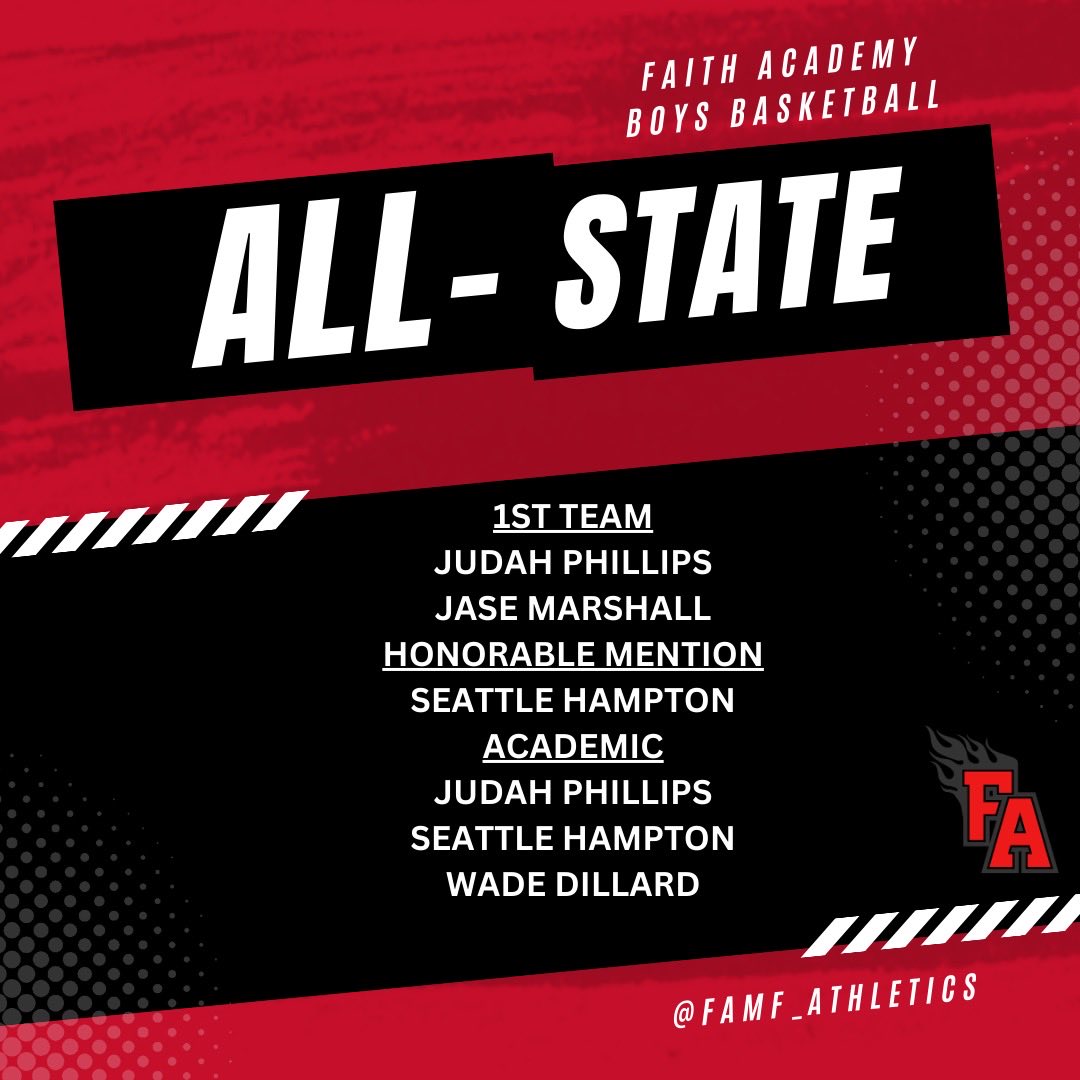 FaithAcademyMBB's tweet photo. Congrats to our guy who were honored with All-District and All-State!

#LoveEachOther https://t.co/nibtSgMDk1