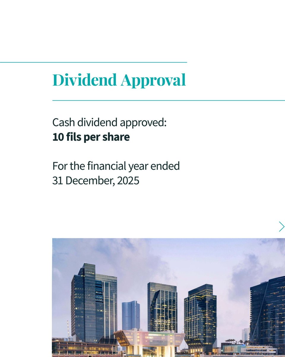 WahaCapital's tweet photo. Waha Capital shareholders have approved a 10 fils per share dividend at the 2025 AGM.

The decision follows a landmark year with AED 1.012 bn net profit (2.5x YoY) and strong financial performance across the company.
Read the full announcement: https://t.co/yqFUS7LR7x https://t.co/k799lMcKBQ