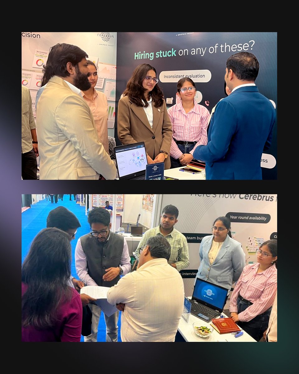 cerebrus_app's tweet photo. Our showcase at Startup Mahakumbh gave us valuable insights into how organizations are thinking about hiring today.

From listening to hiring concerns, understanding them, to aligning Cerebrus with everyone’s unique needs, we covered all bases.

Here’s a recap of how it went! https://t.co/uyVymPtM2b