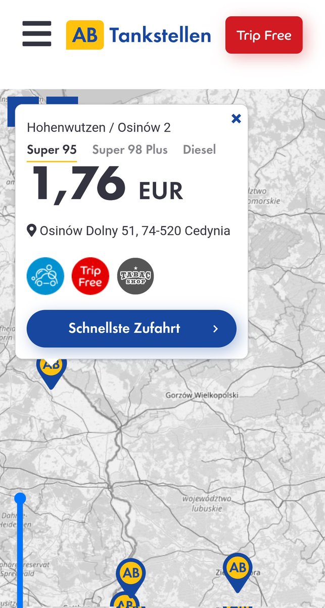 hemue69's tweet photo. @libertas_HH 1,38 € findest du nur im Landesinneren. Am 18.02. noch für 1,24 € getankt! Auch die Polen sind auf den Zug aufgesprungen. https://t.co/yeNEvCJTx2