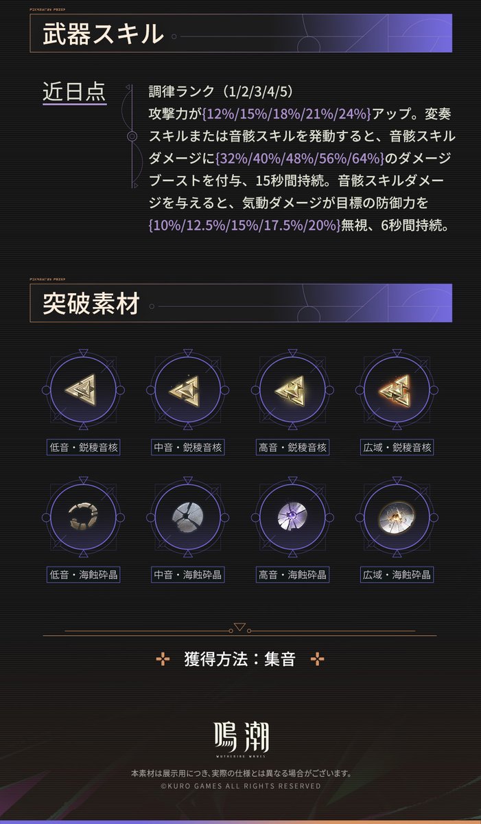 鳴潮 (Wuthering Waves) 公式 tweet media