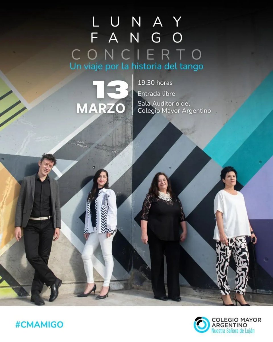 delunayfango's tweet photo. LLEGAMOS A MADRID 🌜✨
HOY en el @colegiomayorargentino tendremos el inmenso honor de tocar a las 19.30 hs con entrada libre y gratuita! 

🎟️ Reservas: https://t.co/bF31f8lagy Link en BIO y en historias) 

Lxs esperamos para compartir nuestro amado tango ✨

#lunayfango #gira https://t.co/r5cleVAL7q