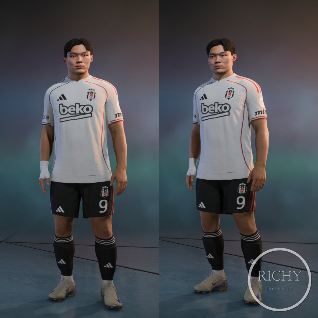 richyfacemaker's tweet photo. [FC26] Oh Hyeon Gyu

Besiktas JK / Korea 🇰🇷

🔒 Download Link
https://t.co/U3uiyjBiEW

#EAFC26
#FC26
#customhead 
@allFCfacemakers https://t.co/8Kb0mjCxFW