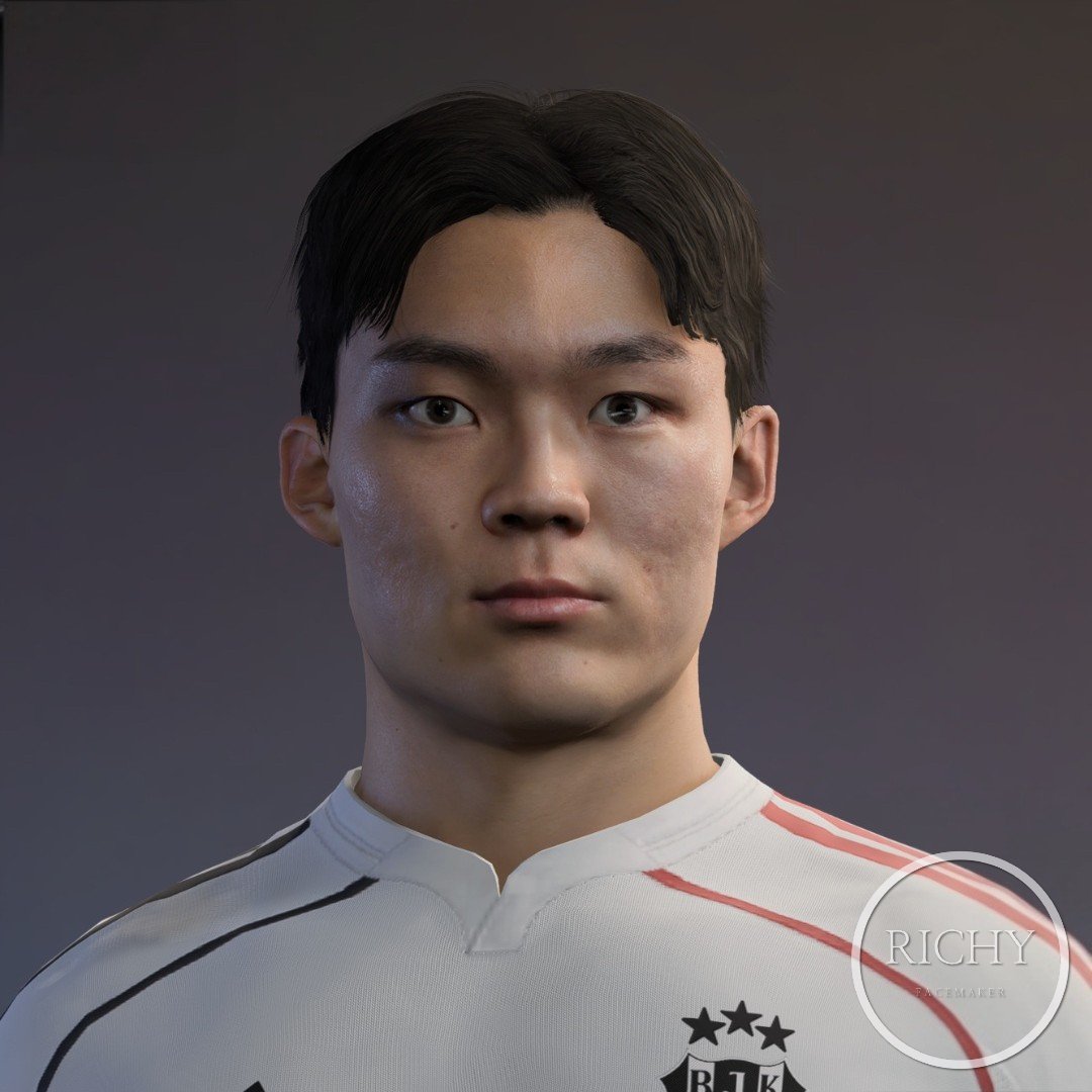 richyfacemaker's tweet photo. [FC26] Oh Hyeon Gyu

Besiktas JK / Korea 🇰🇷

🔒 Download Link
https://t.co/U3uiyjBiEW

#EAFC26
#FC26
#customhead 
@allFCfacemakers https://t.co/8Kb0mjCxFW