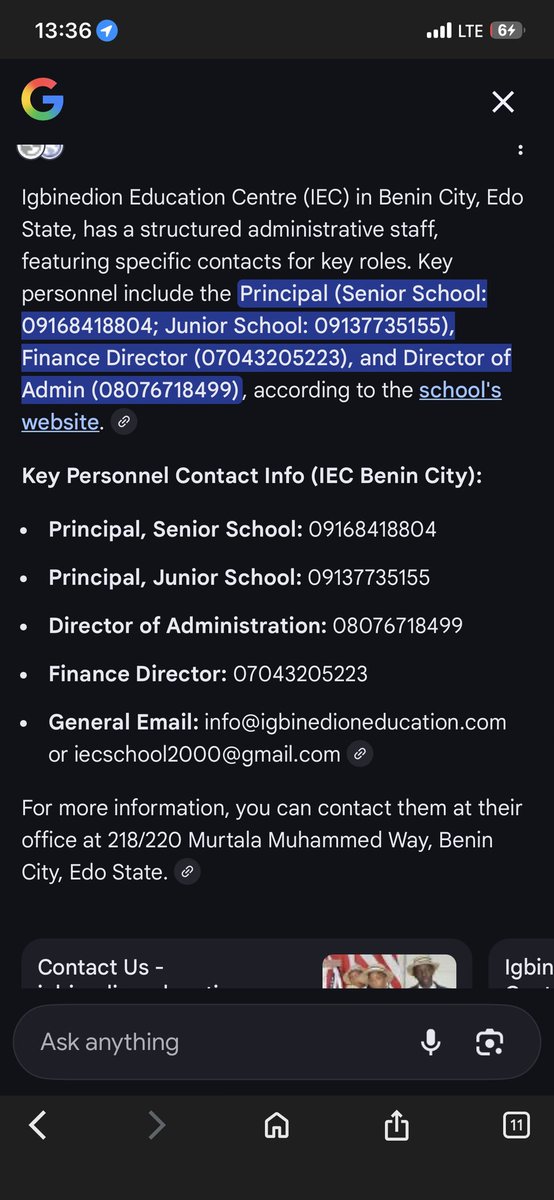 <a href="/jamysax/">JamesofGod</a> <a href="/Emmylens1/">Emerson 🇳🇬</a> These are the numbers of the school leadership

Please they deserve a call and us pointing them to what is happening in their school
