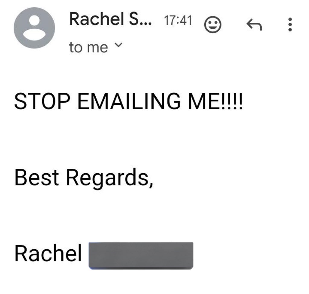 Send Cold Email, they say.