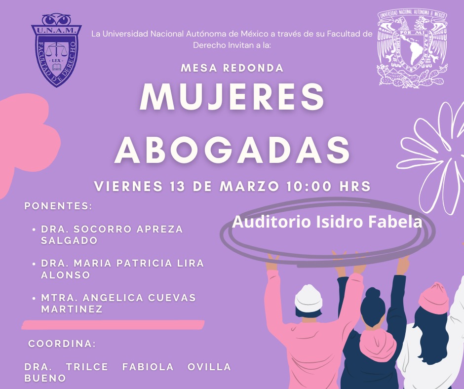 Cordialmente invitad@s <a href="/UNAM_MX/">UNAM</a> <a href="/DerechoUNAMmx/">Facultad de Derecho</a>