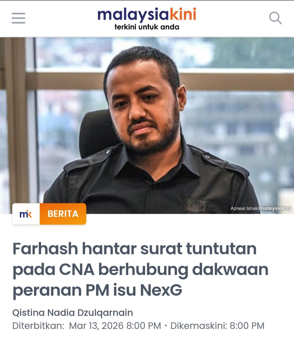 saifulramli's tweet photo. This I like. Segera bertindak tegas to diffuse rumours sebelum isu berlarutan. Bukannya just bare denials and berlindung disebalik immunity Jawatan...

https://t.co/9fLZZv5U47 https://t.co/UMovK0EYtE