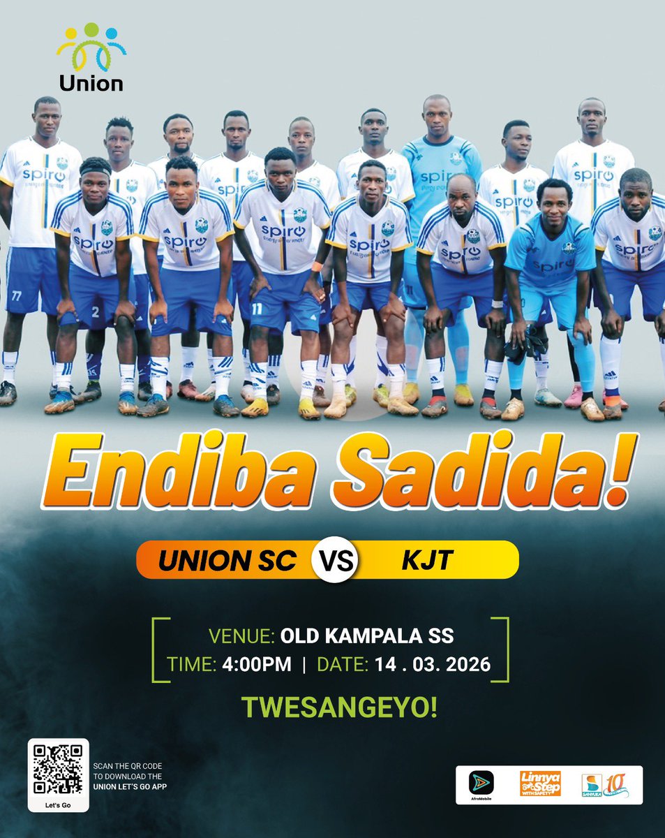 UnionTransportA's tweet photo. We’re back!
More fun, tight competition & intense support!
Are you Soccer lover, Union rider, or Spiro rider? Join us this Saturday at Old Kampala SS at 4pm!
Jjangu tuwagire Teamu yaffe!
Ffena tulumbe! @SpiroUganda @nssfug @housingfinanceU
#Spiro #UnionFC #UnionSC https://t.co/LswABVWqrf
