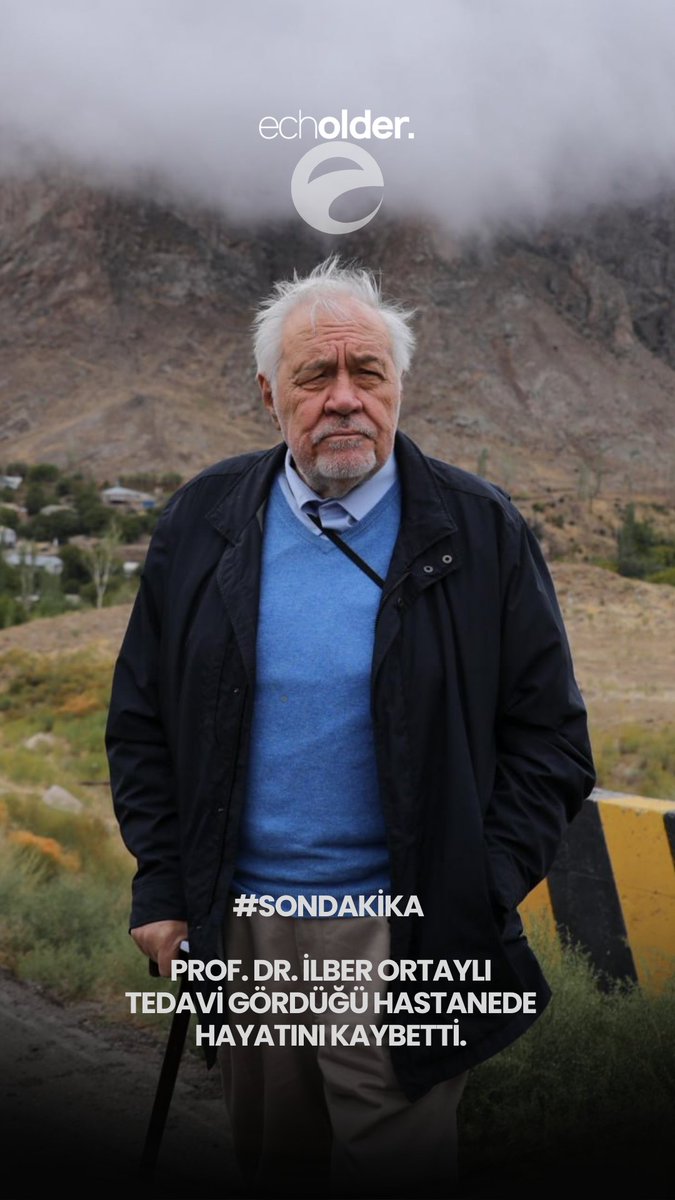 echoldercom's tweet photo. #SONDAKİKA 

Prof. Dr. İlber Ortaylı tedavi gördüğü hastanede hayatını kaybetti. https://t.co/DwIOvbVyJT