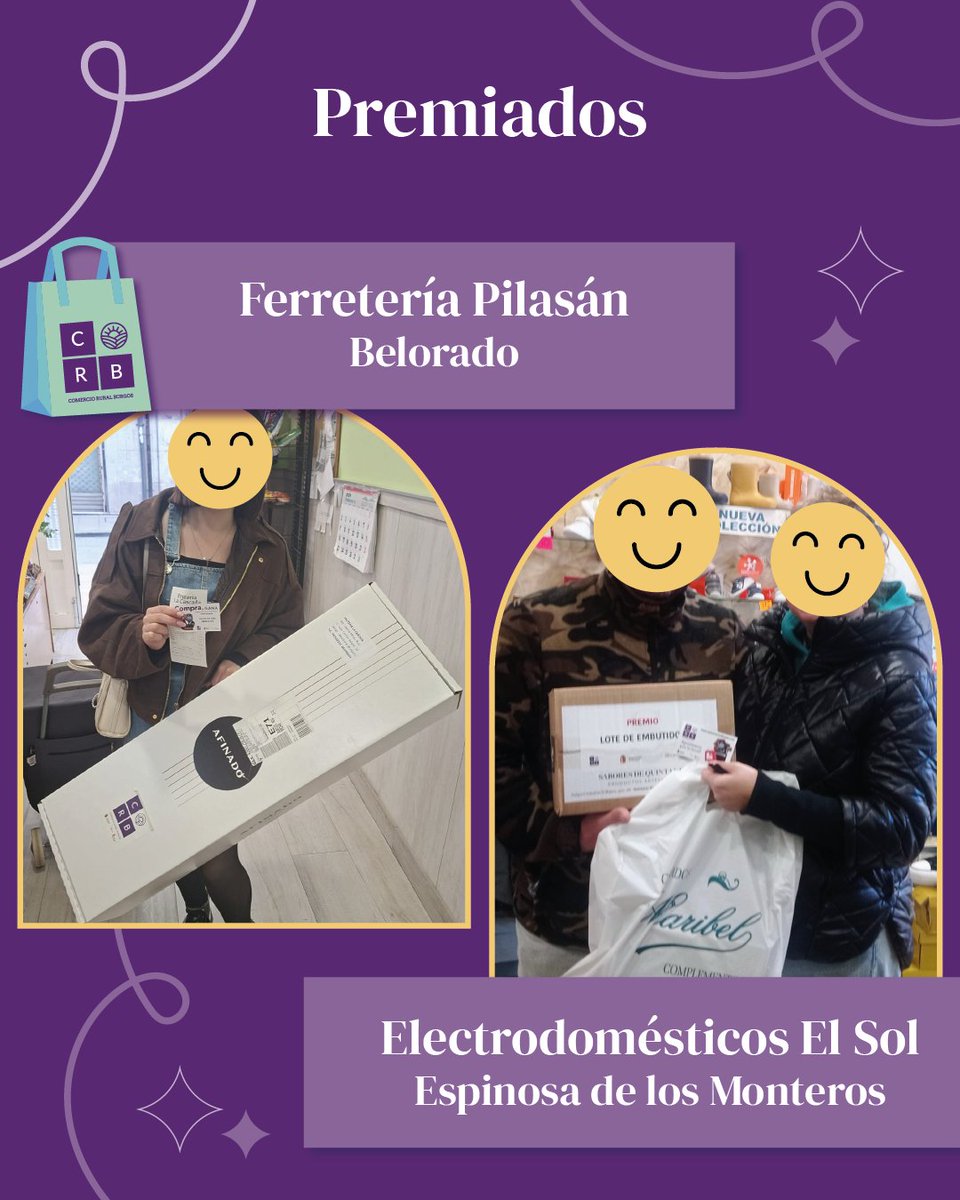 ComercioRural's tweet photo. 🛒💜🛍️

#comercioruralburgos #comerciorural #compraygana #comerciolocal #comercioburgos #sorteos https://t.co/csoUqGDyTt