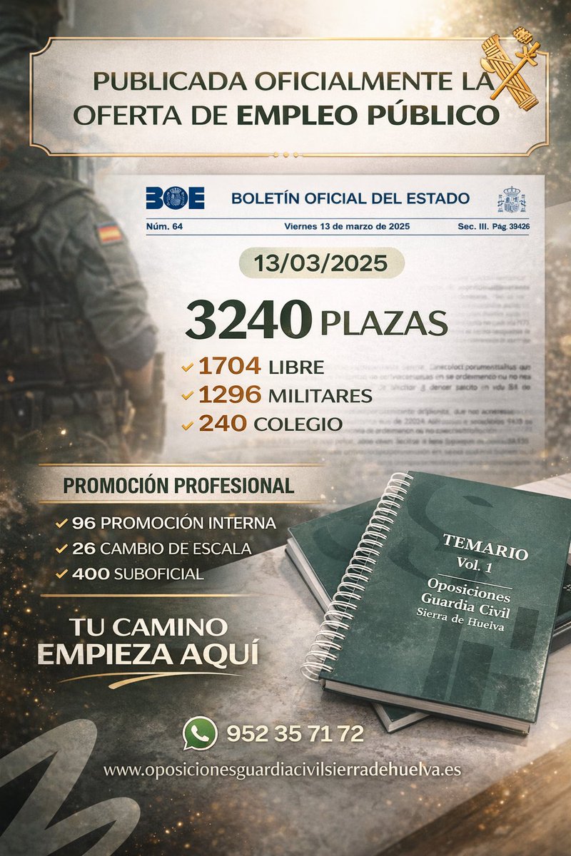 Oposiciones Guardia Civil Sierra de Huelva tweet media