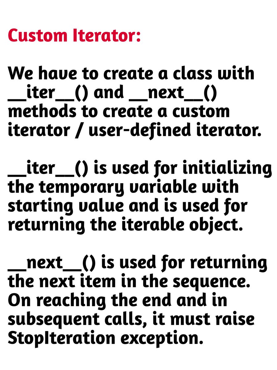 Python Library Advanced Concepts 🤏🏻 tweet media