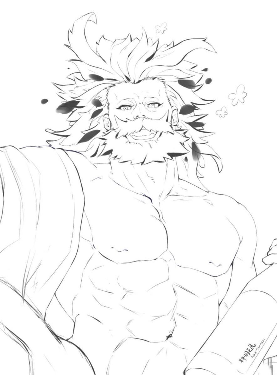 KamiExander's tweet photo. 终于画完啦托托～（全见版）
bara 筋肉 褌 髭 https://t.co/FJgpvQwwRT