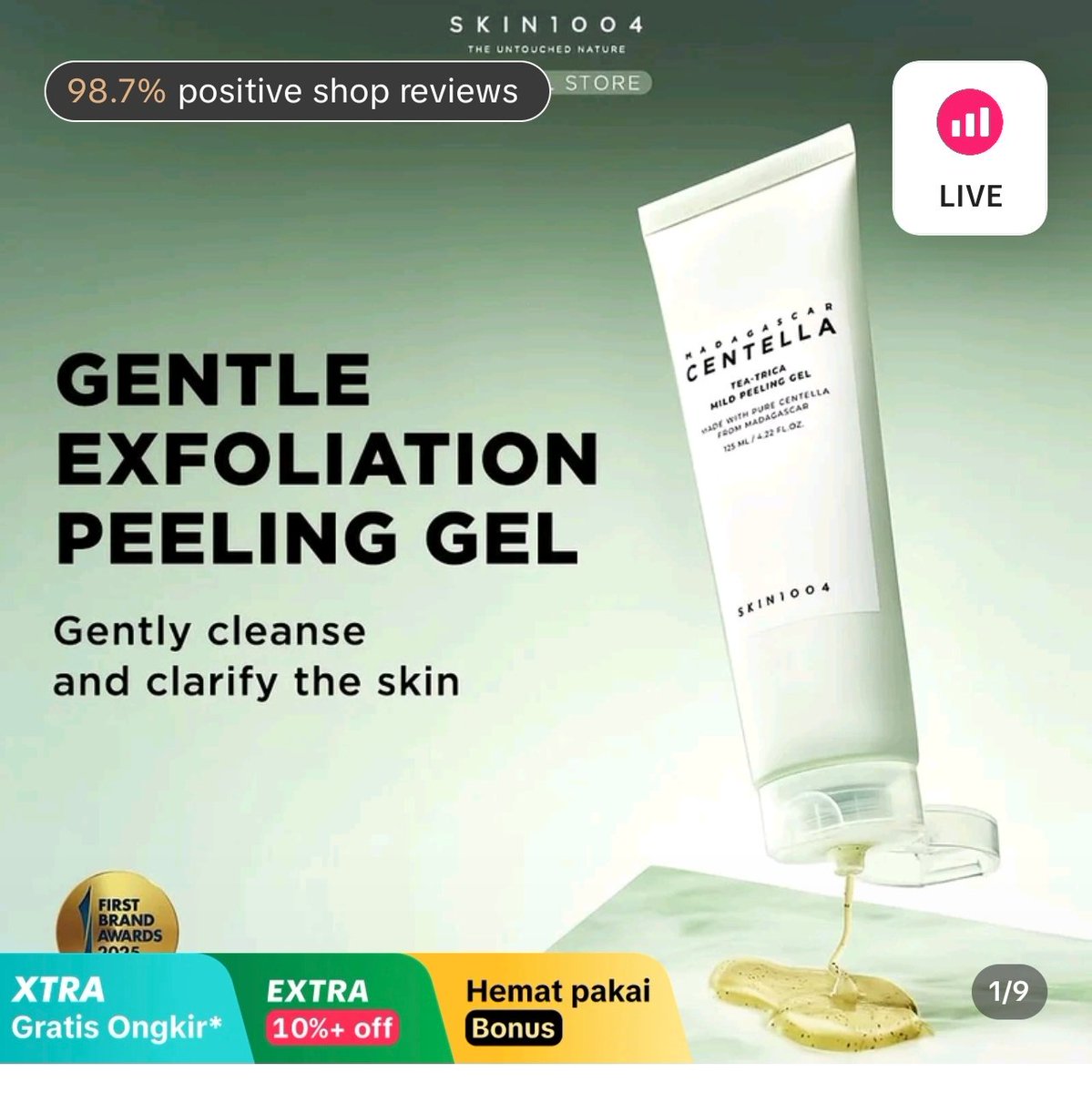 Flashsale SKIN1004 20RB ⏱️20:00

peeling gel
vt.tokopedia.com/t/ZS9dcD8R8NUb…