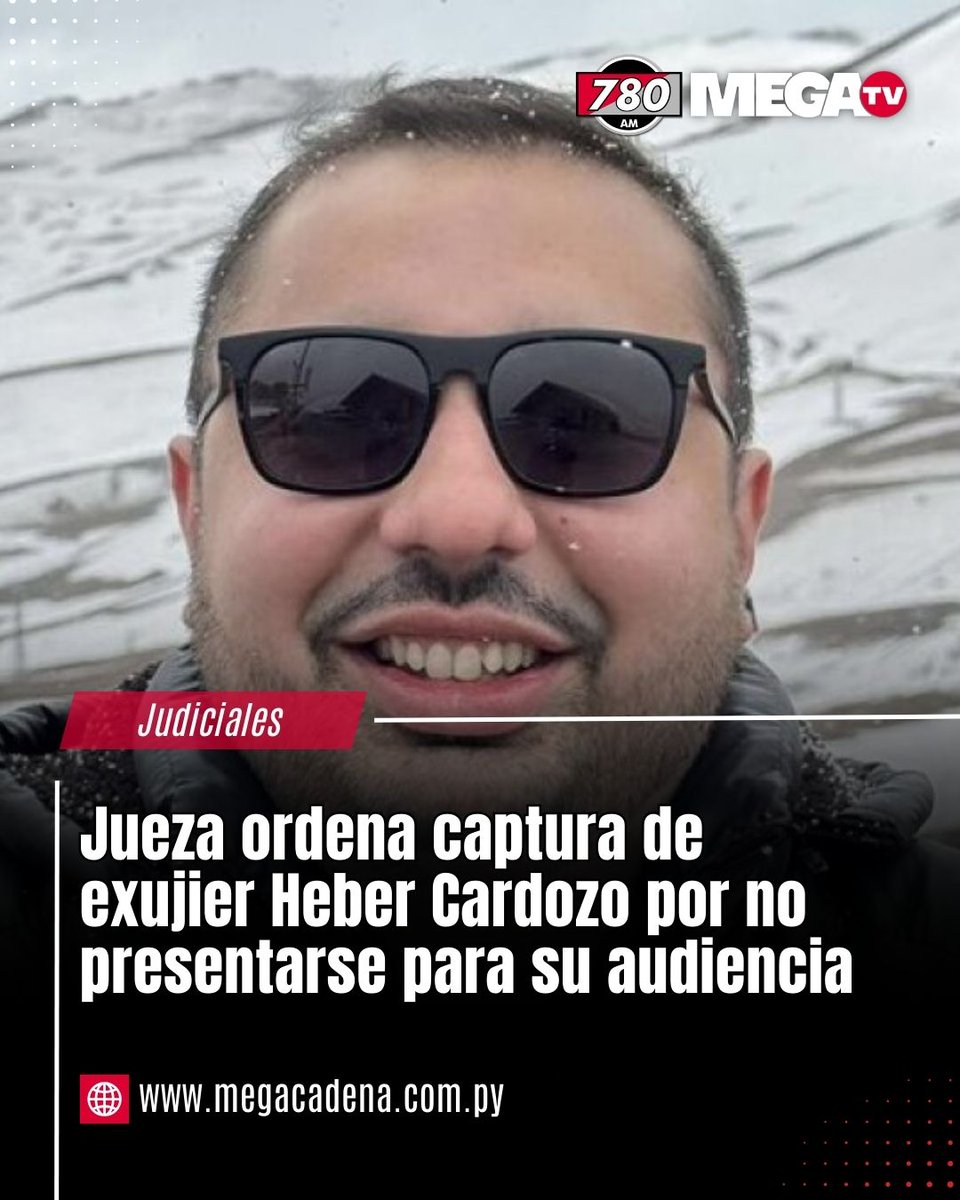 JUEZA ORDENA CAPTURA DE EXUJIER HEBER CARDOZO POR NO PRESENTARSE PARA SU AUDIENCIA

🚨La jueza penal de garantías de Lambaré, Ana Esquivel, declaró la rebeldía y ordenó la captura del ex ujier Heber Cardozo, quien afronta un nuevo proceso penal por presuntamente mentir sobre