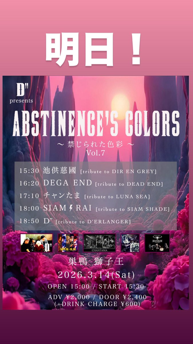 TAIZO（D''/SPIDER/薔薇色） tweet media