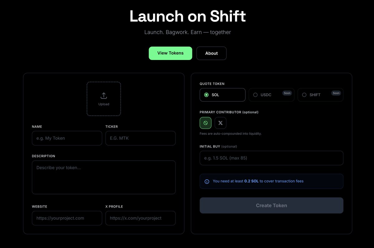 Shift.fun tweet media