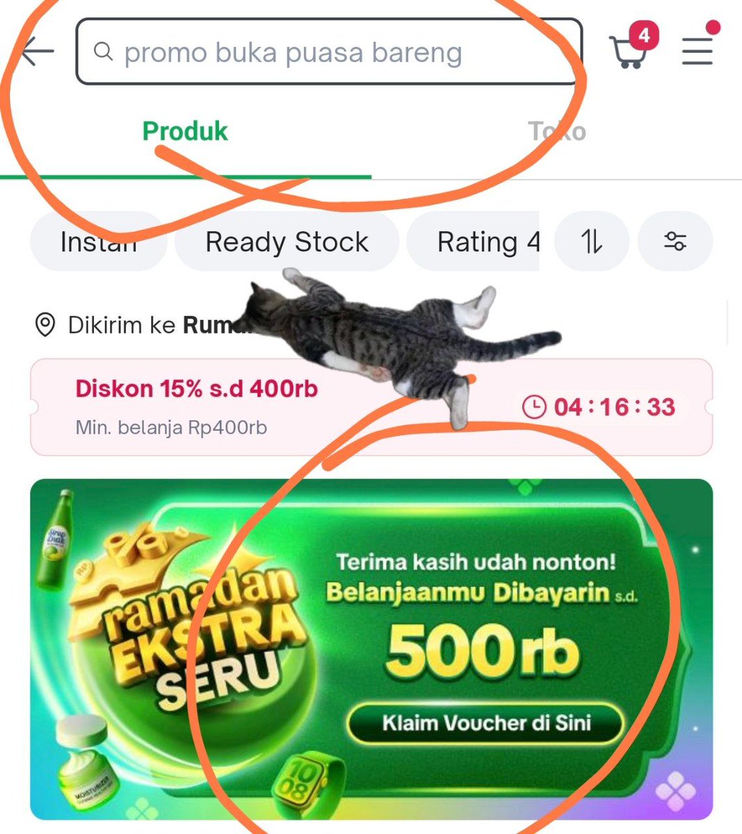 Claim diskon 30RB tokped 

cari Promo Buka puasa bareng

berlaku ⏱️20:00