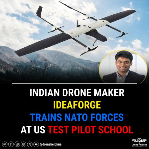ideaForge Becomes First Indian Drone Manufacturer to Train NATO Personnel as DroneStark’s Indigenous QuadraGlide Captures Aerial Footage.

Source - fortuneindia.com/business-news/…

#DroneHelpline #Dronenewsdaily #ideaForge #DroneTechnology #IndianDefence #ISR