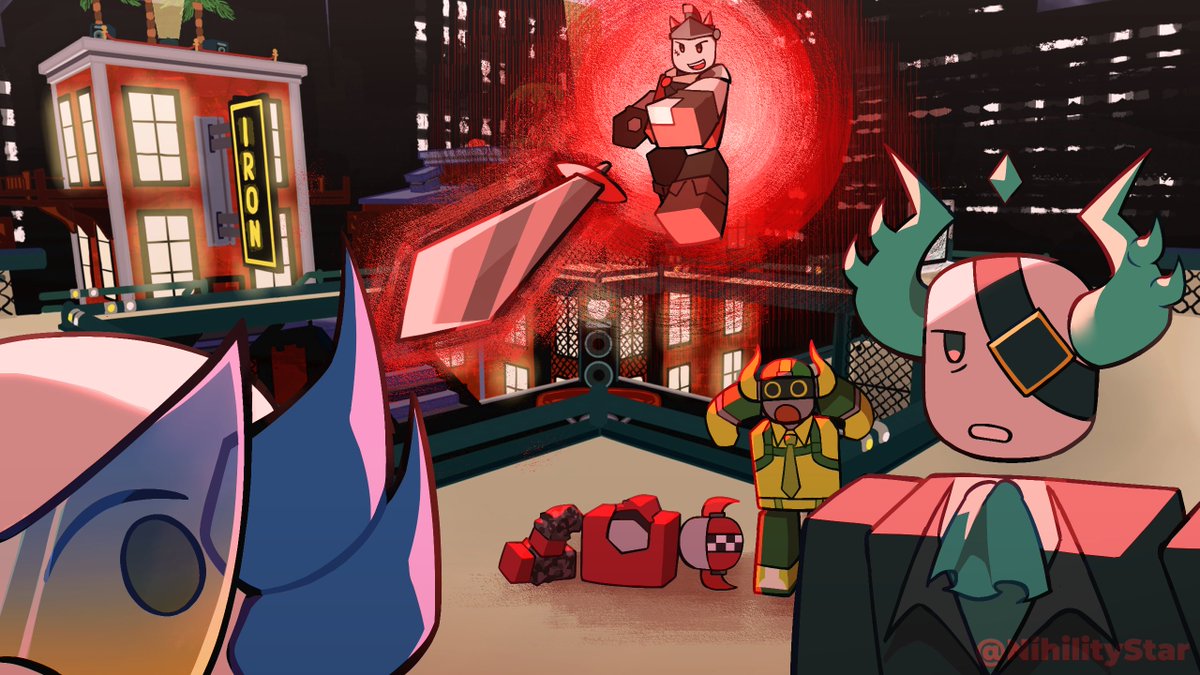 making a poster for my uni's roblox game night because i coerced them into playing phighting so now i gotta do it despite having two assignments due back to back in (checks note) 3 days with me luck yall #phighting