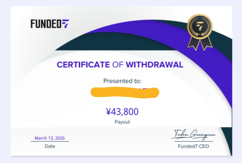 cocoFX460853's tweet photo. 調子に乗って色々やらかしてしまいましたが
funded7,4回目の出金- ̗̀🎁 ̖́-
 #プロップトレード
@funded7jp https://t.co/cPDj3OlLYs
