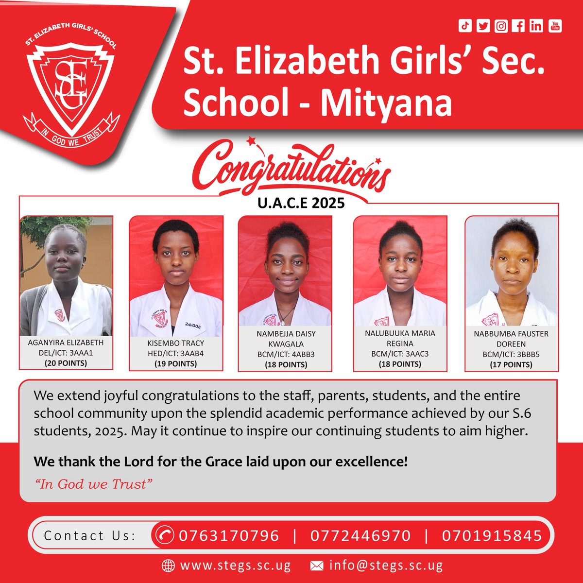 St Elizabeth Girls' School Mityana tweet media