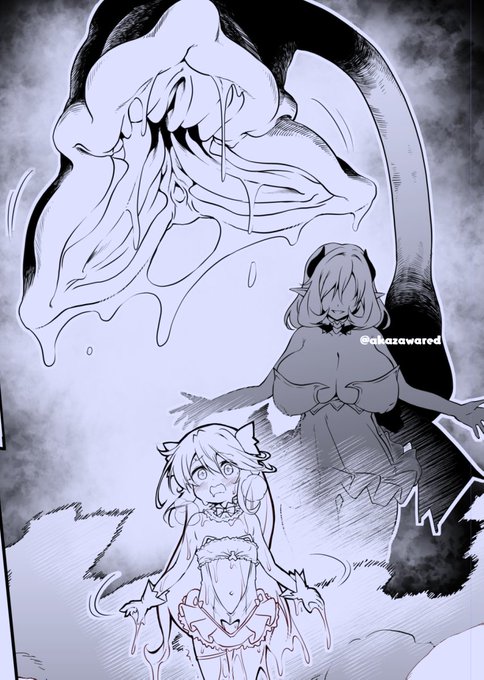 絶対気持ちいい…尻尾の口の中 