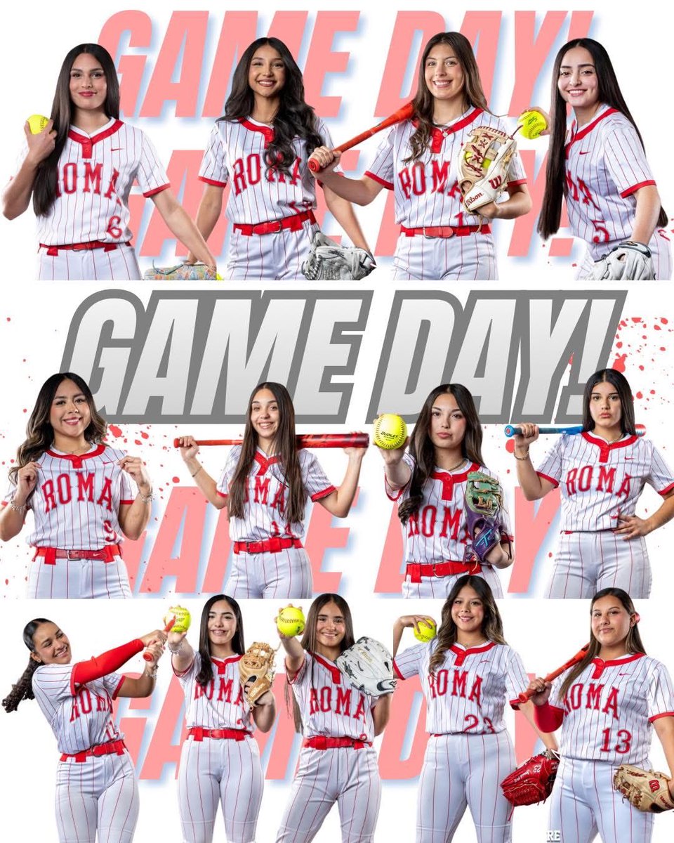 roma_softball's tweet photo. It’s GAME DAY!! Tonight we will be hosting the Lady Lobos from Palmview High School. Both teams will be battling for second place in district, so let’s pack the stands and come out to support our Lady Gladiators! 🔥🙌🏼🥎

⏰ 6:00 pm 
📍 Lady Gladiator Softball Field https://t.co/dcIG2kJTlW