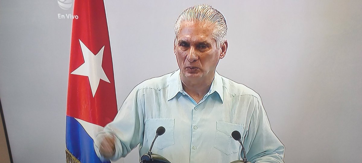 🇨🇺 <a href="/DiazCanelB/">Miguel Díaz-Canel Bermúdez</a>: "La crisis impacta en los servicios a la población, en el sector médico, entre otros. Las afectaciones energéticas son un problema muy grande. Hay miles d personas que esperan operaciones quirúrgicas, incluidos muchos niños". 
#CubaEstáFirme